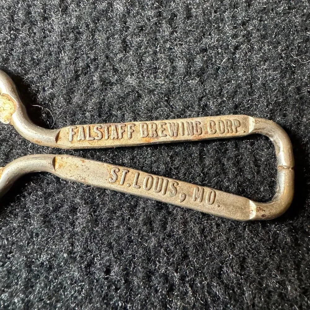 Vintage Falstaff Beer Bottle Opener St Louis MO Brewing Corp Church Key Barware